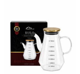 BULE DE BOROS.GRADUADO 750ML C/TPA INOX GOLD MR472
